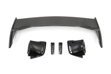 OLM Silverline Carbon Fiber OEM S Style Spoiler with Black Bases - 2015+ WRX / 2015+ STI