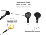 ZSPEC Dipstick Handle for Nissan GTR R32/R33 RB26, Billet, Black, w/ Hex Key