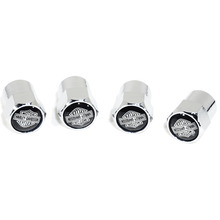 Chrome Valve Stem Tire Caps, Style: Harley Davidson