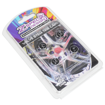 Chrome Valve Stem Tire Caps, Style: Honda
