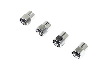 Chrome Valve Stem Tire Caps, Style: Honda