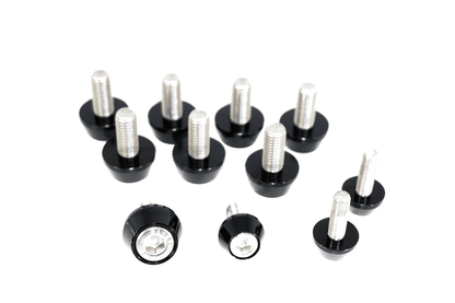 ZSPEC Hood Hinges & Latch Fastener Kit for 07-13 Mitsu Lancer EVO 10, Stainless & Billet