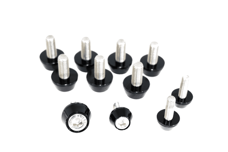 ZSPEC Hood Hinges & Latch Fastener Kit for 07-13 Mitsu Lancer EVO 10, Stainless & Billet