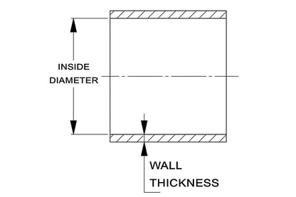 HPS 2-11/16" (68mm) Silicone Straight Coupler Hose, High Temperature 4-ply Reinforced