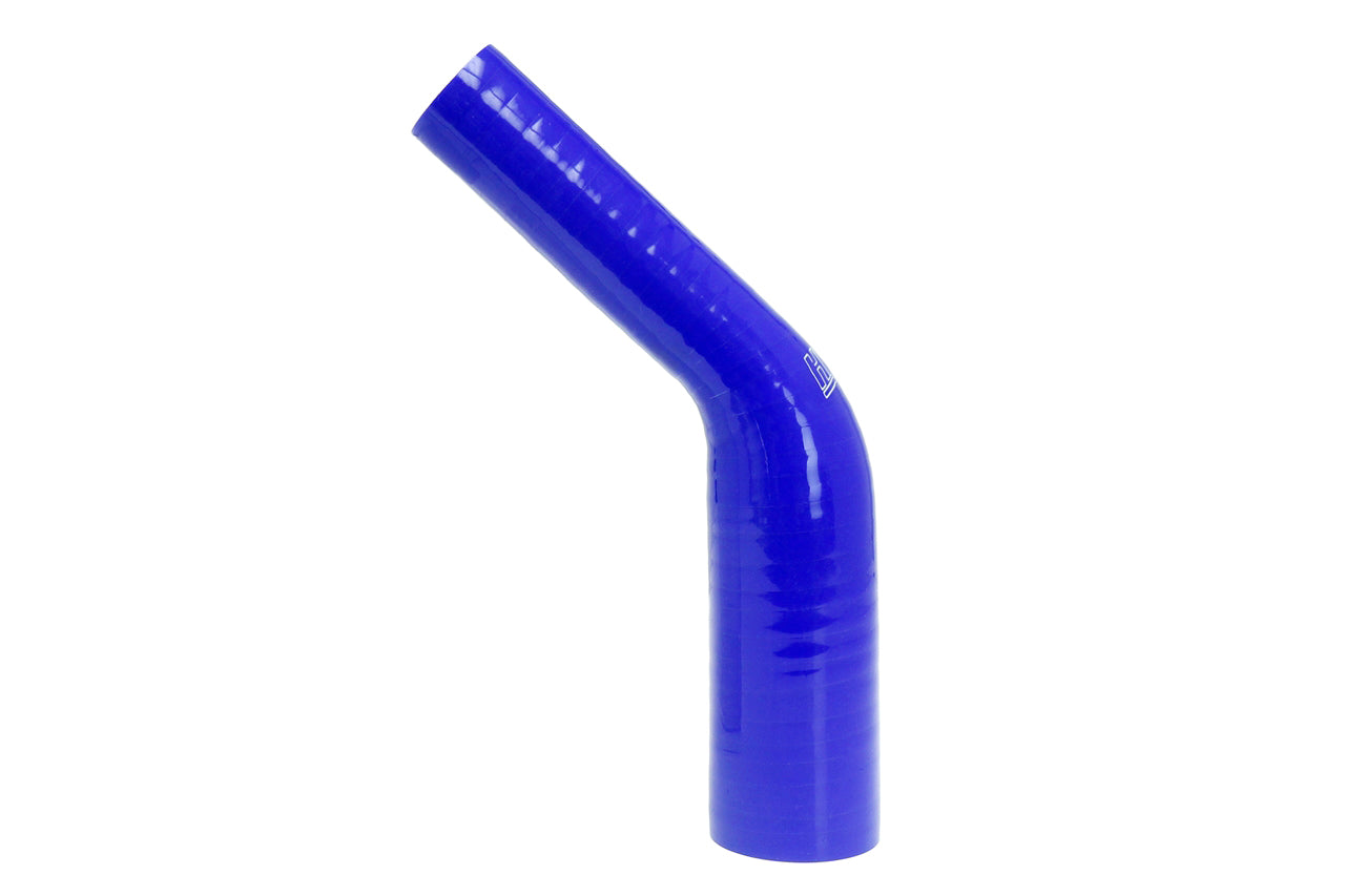 HPS 1-1/2" - 2" Silicone 45 Degree Elbow Reducer Coupler Hose, High Temp 4-ply Reinforced, 38mm - 51mm ID