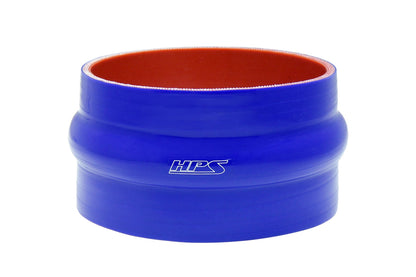 HPS High Temp Reinforced Silicone Single Hump Coupler Hose, Max. Temperature 350F, Blue