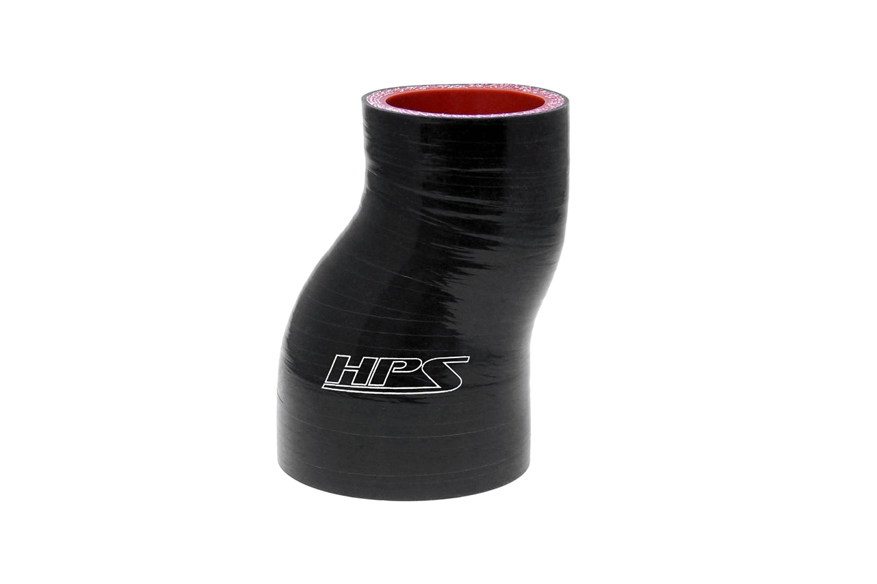HPS 2-3/8" - 2-3/4" Silicone Offset Reducer Coupler Hose, High Temperature 4-ply Reinforced