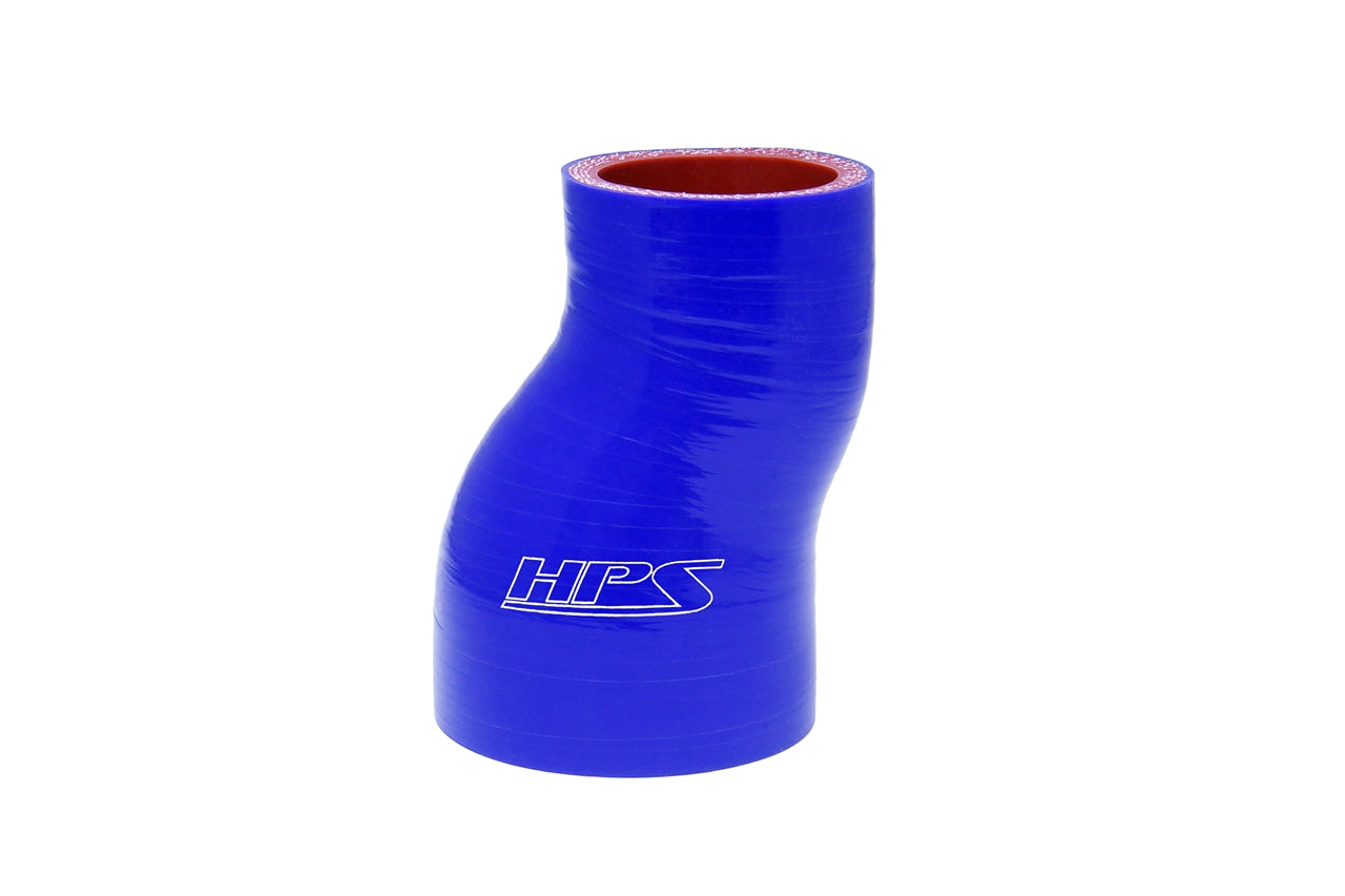 HPS 2-1/4" - 2-3/4" Silicone Offset Reducer Coupler Hose, High Temperature 4-ply Reinforced