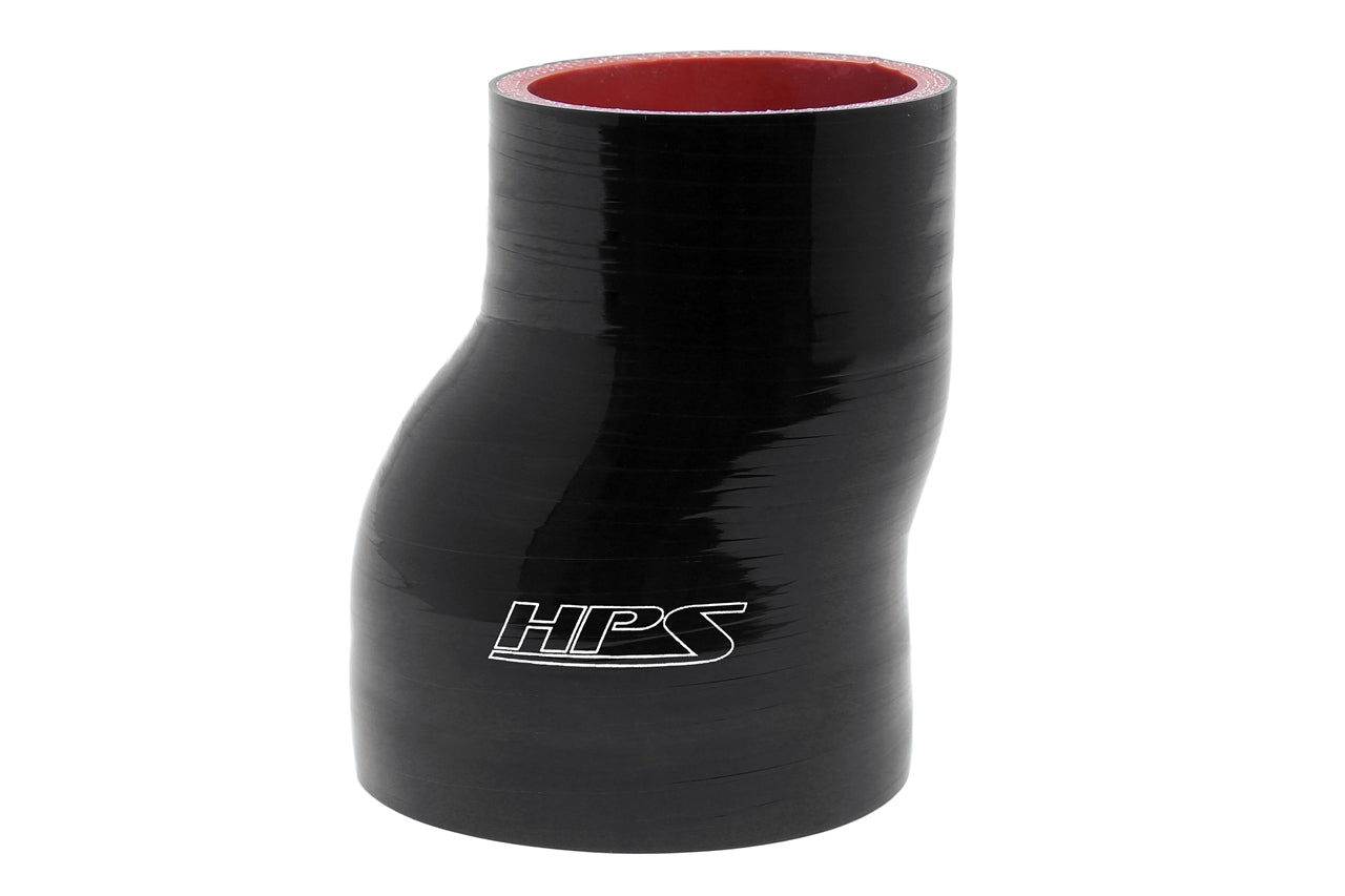 HPS 3-1/2" - 4" Silicone Offset Reducer Coupler Hose, High Temperature 4-ply Reinforced