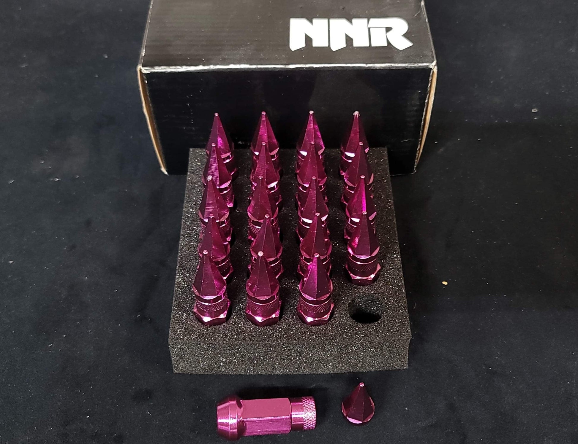 NNR Steel Extended Spline Wheel Lug Nuts with Spike 78mm 20pcs