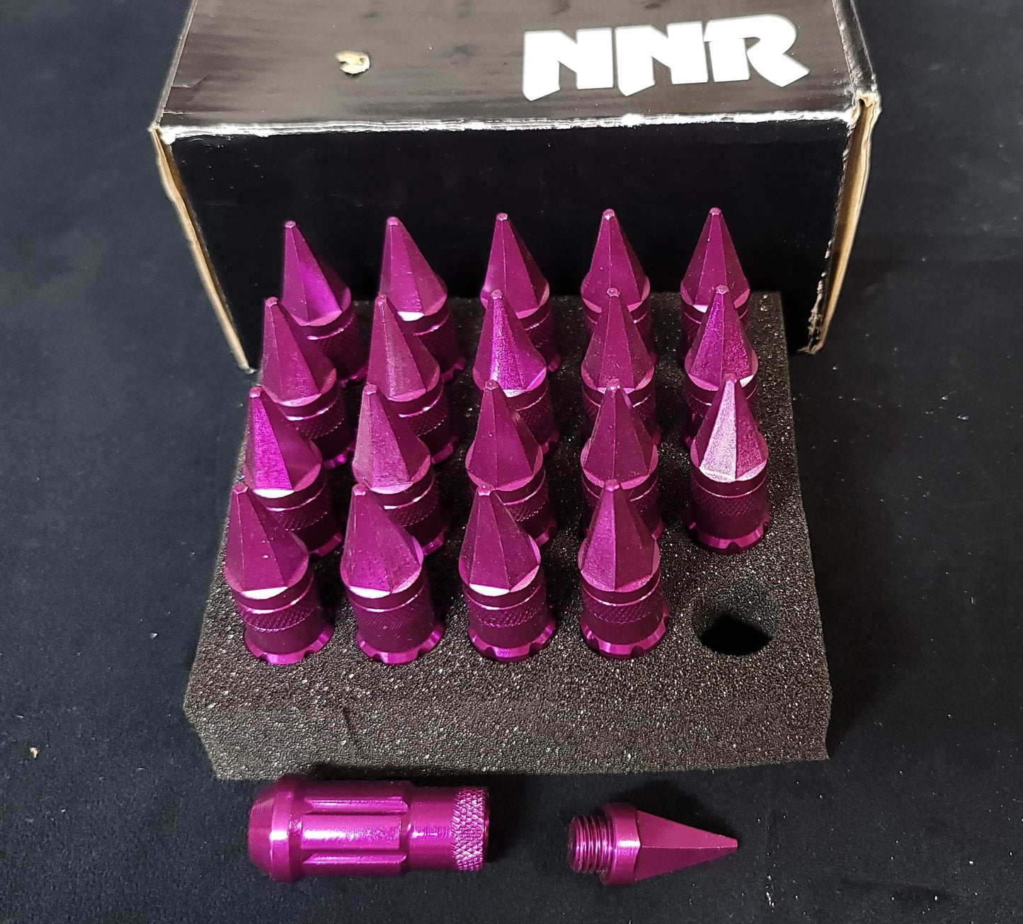 NNR Steel Extended Spline Wheel Lug Nuts with Spike 78mm 20pcs