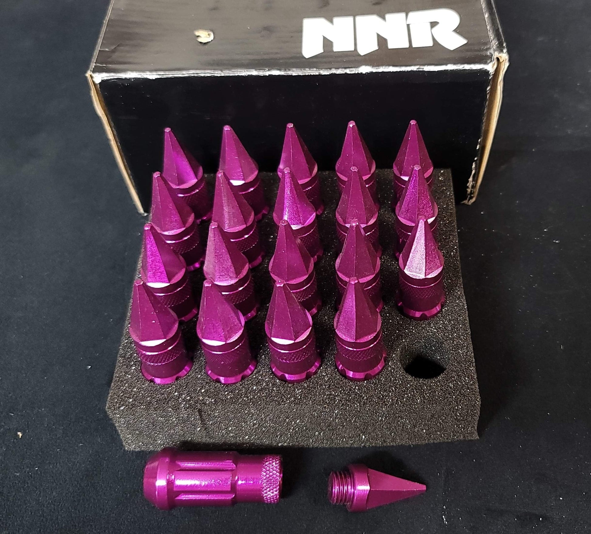 NNR Steel Extended Spline Wheel Lug Nuts with Spike 78mm 20pcs