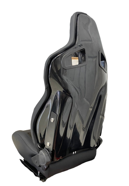 SPDZ1 GT1 Racing Seats Black Leather/Black Suede/Double Stripe