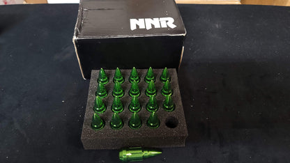 NNR Steel Wheel Lug Nuts Close Ended with Bullet Spike 58mm 20pcs