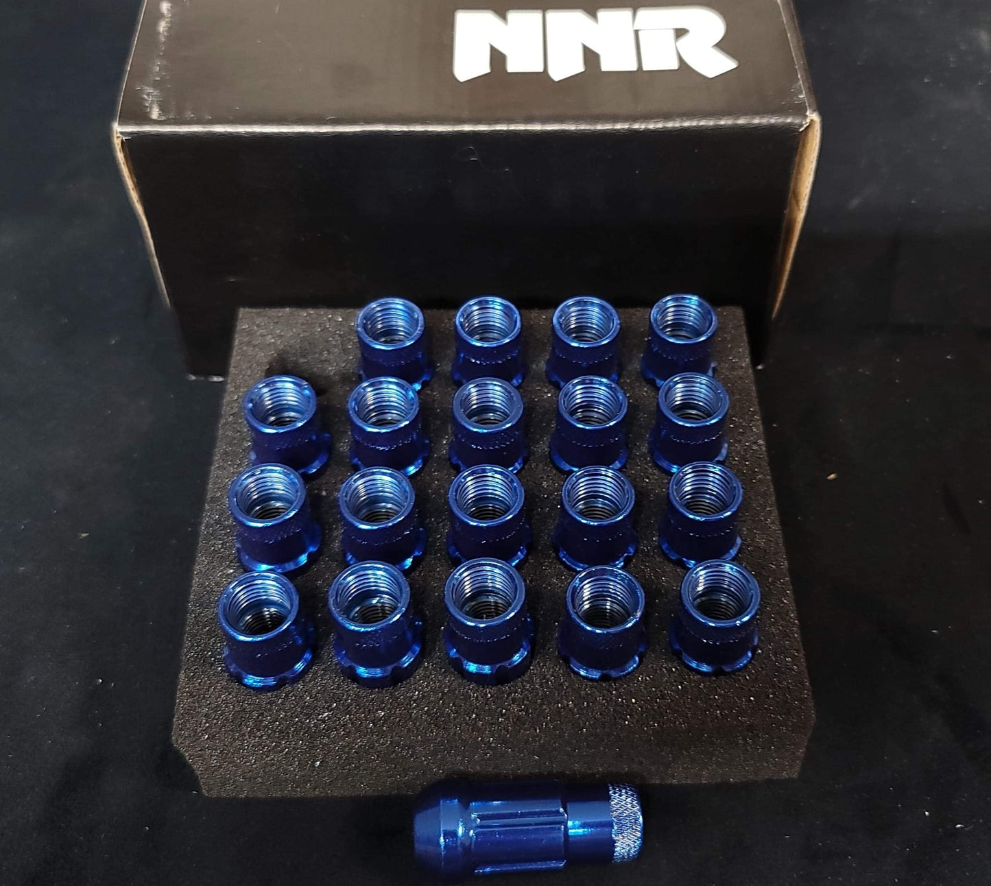 NNR Steel Extended Wheel Lug Nuts & Locks Open Ended 49mm 20pcs