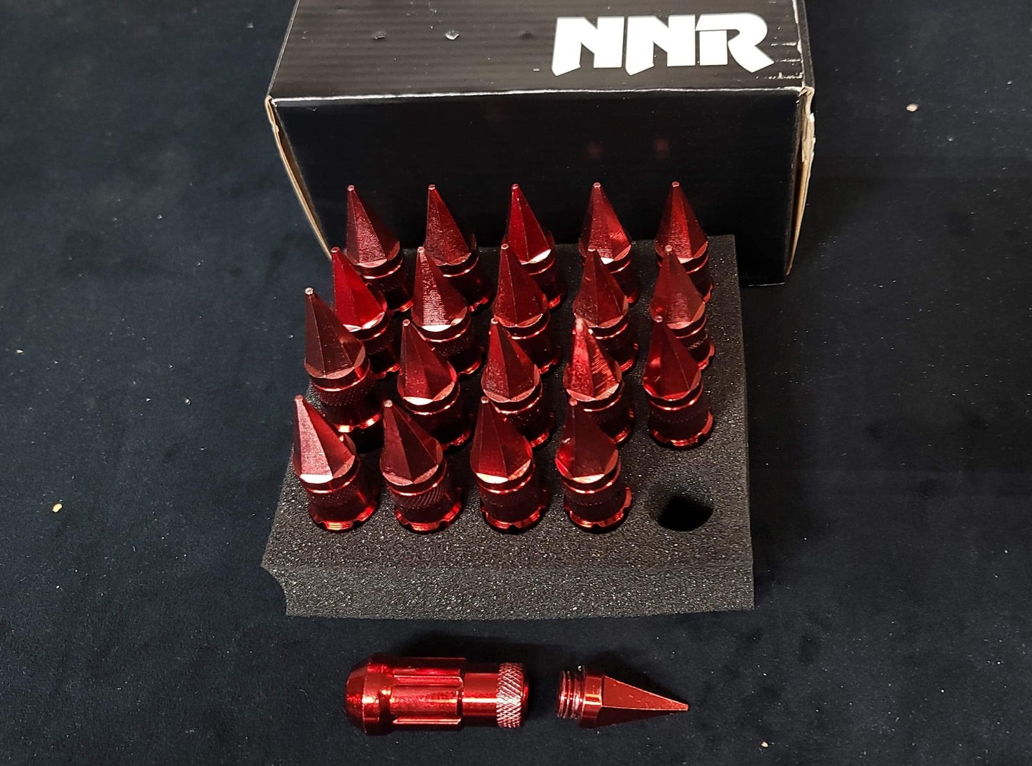 NNR Steel Extended Spline Wheel Lug Nuts with Spike 78mm 20pcs