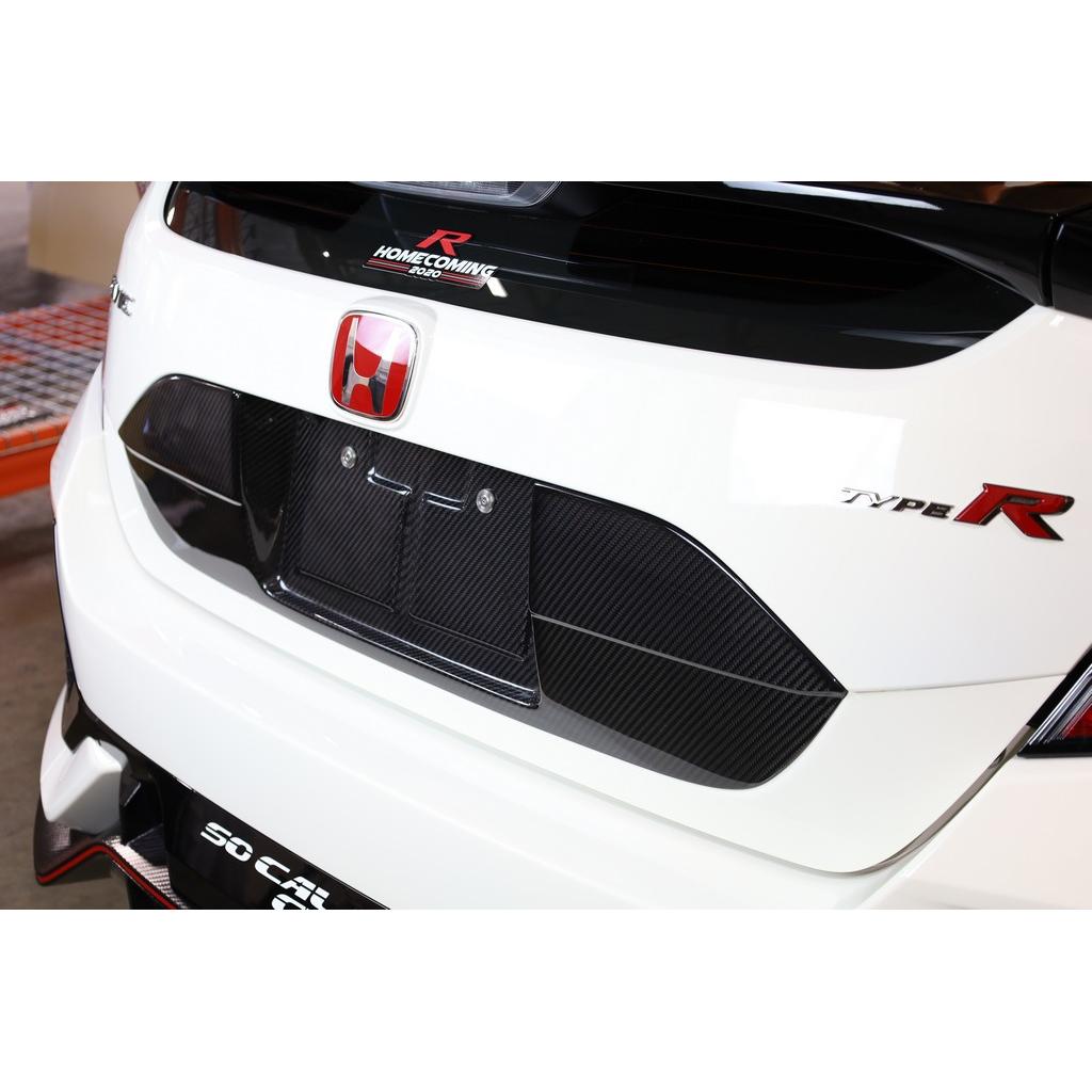 Carbon Fiber Honda FK8 Civic Type R License Plate Backing 2017 - 2021