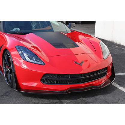 Chevrolet Corvette C7 Z06 Carbon Fiber Front Bumper Canards and Spats 2014 - 2019