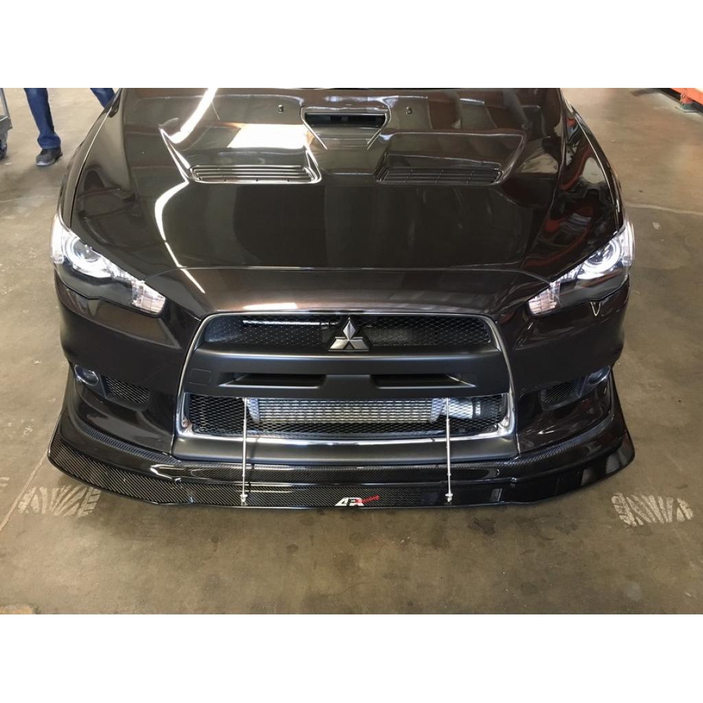 Mitsubishi Evolution X (Evo X) with APR Lip Carbon Fiber Front Wind Splitter 2008-2016