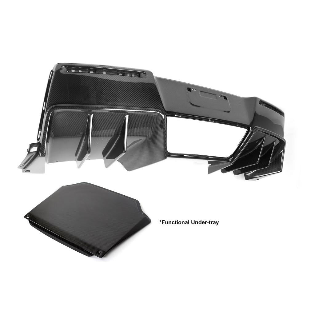 Chevrolet Corvette C7 Z06 Carbon Fiber Rear Diffuser 2014-2019 Version 2