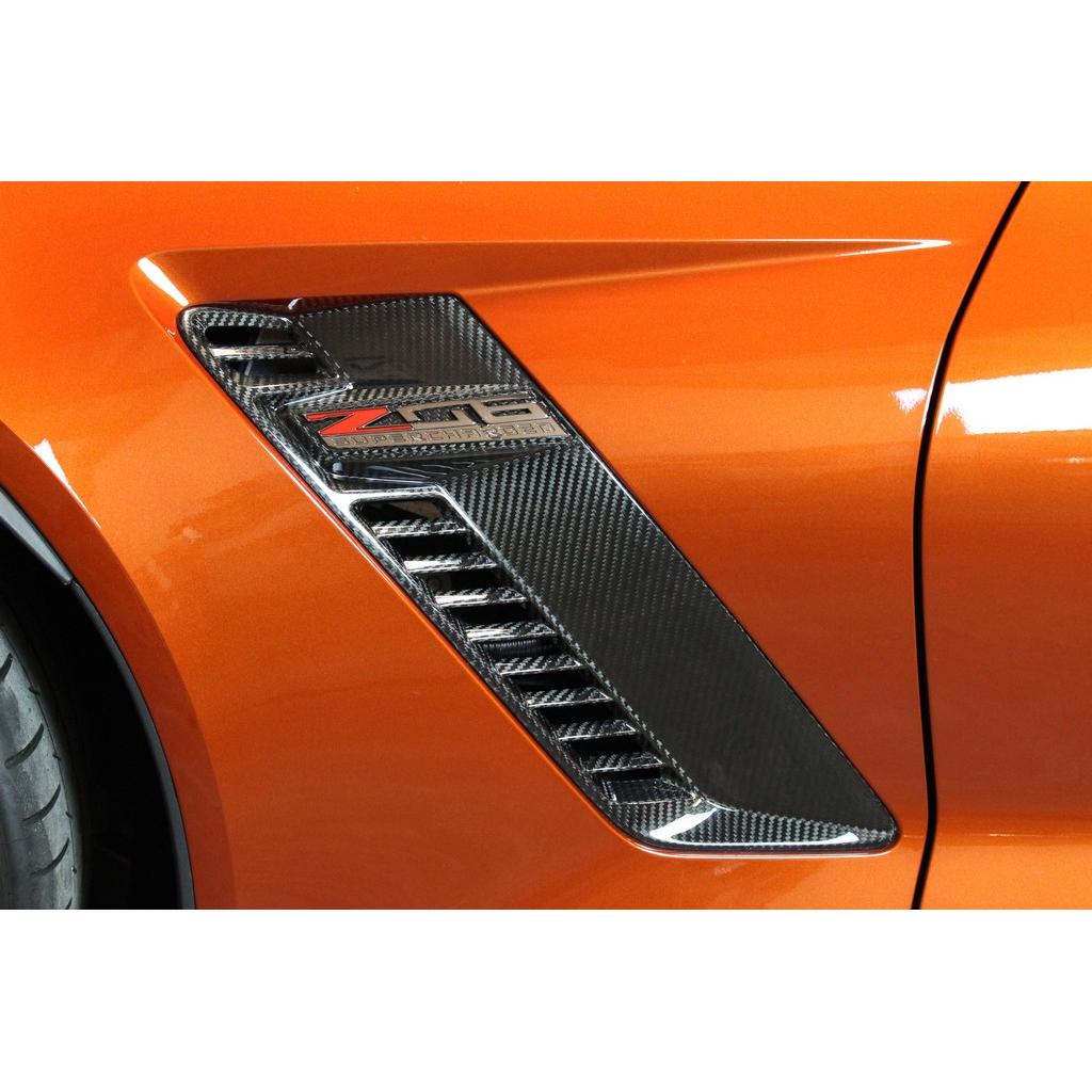 Carbon Fiber Chevrolet Corvette C7 Z06 Fender Vents 2015-2019