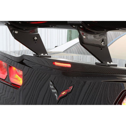 Chevrolet Corvette C7 Z06 / Grand Sport GTC-500 Chassis Mount Carbon Fiber Adjustable Wing 2015-2019