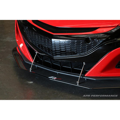 Acura NSX Stock Bumper Carbon Fiber Front Wind Splitter 2016 - 2022