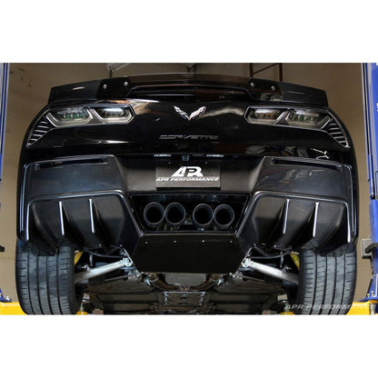 Chevrolet Corvette C7 Z06 Carbon Fiber Rear Diffuser 2014-2019 Version 2