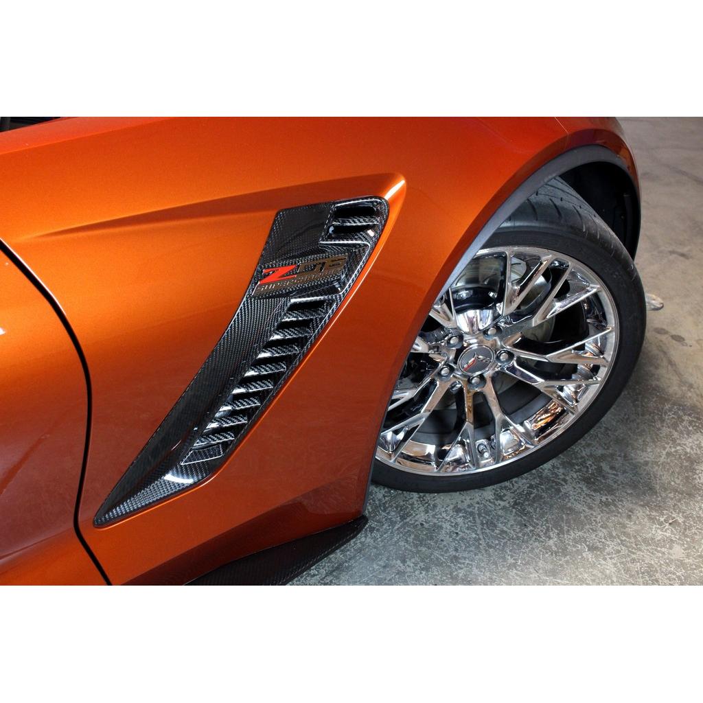 Carbon Fiber Chevrolet Corvette C7 Z06 Fender Vents 2015-2019