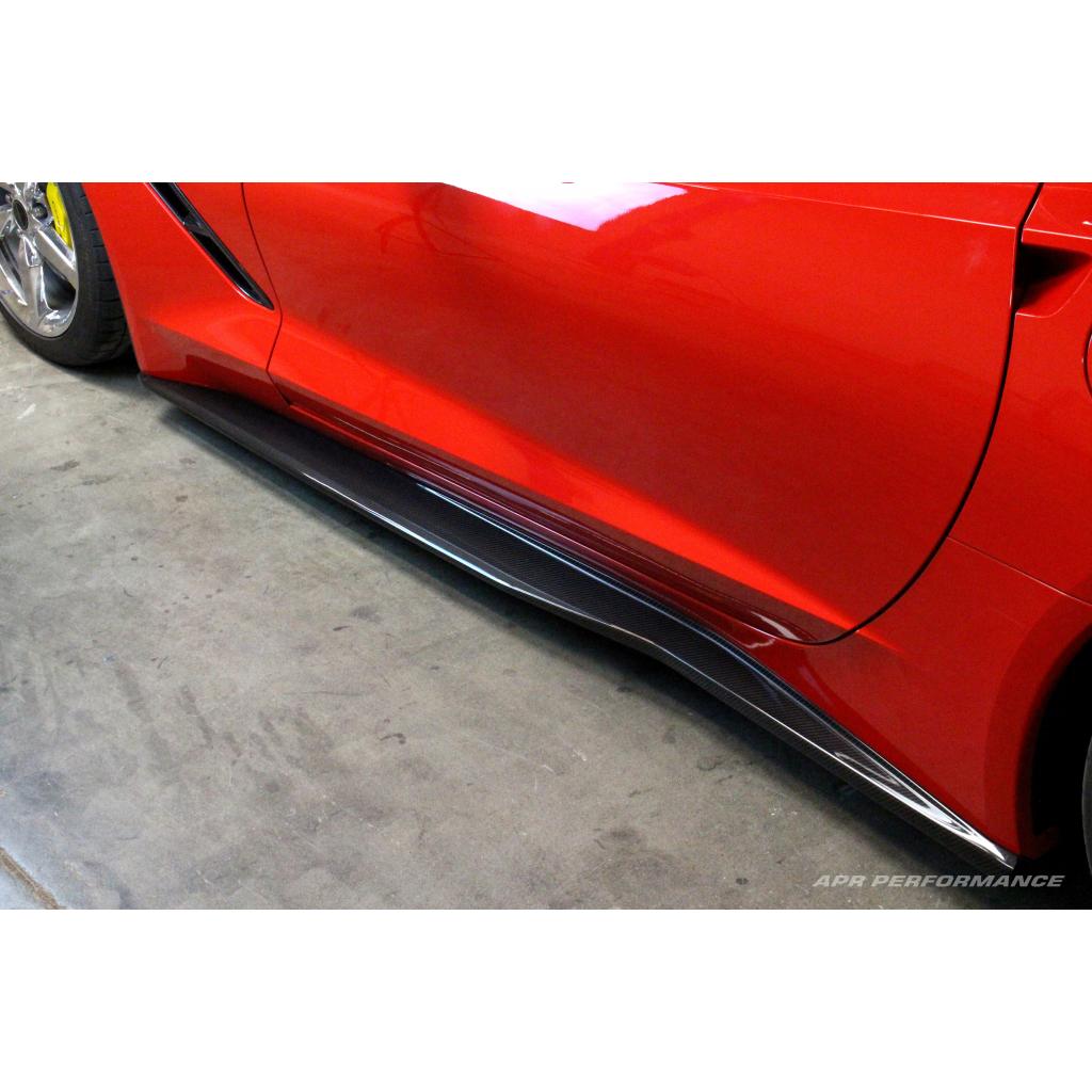 Carbon Fiber Chevrolet Corvette C7 C7 Z06 Side Rocker Extensions/ Side Skirt 2014-19