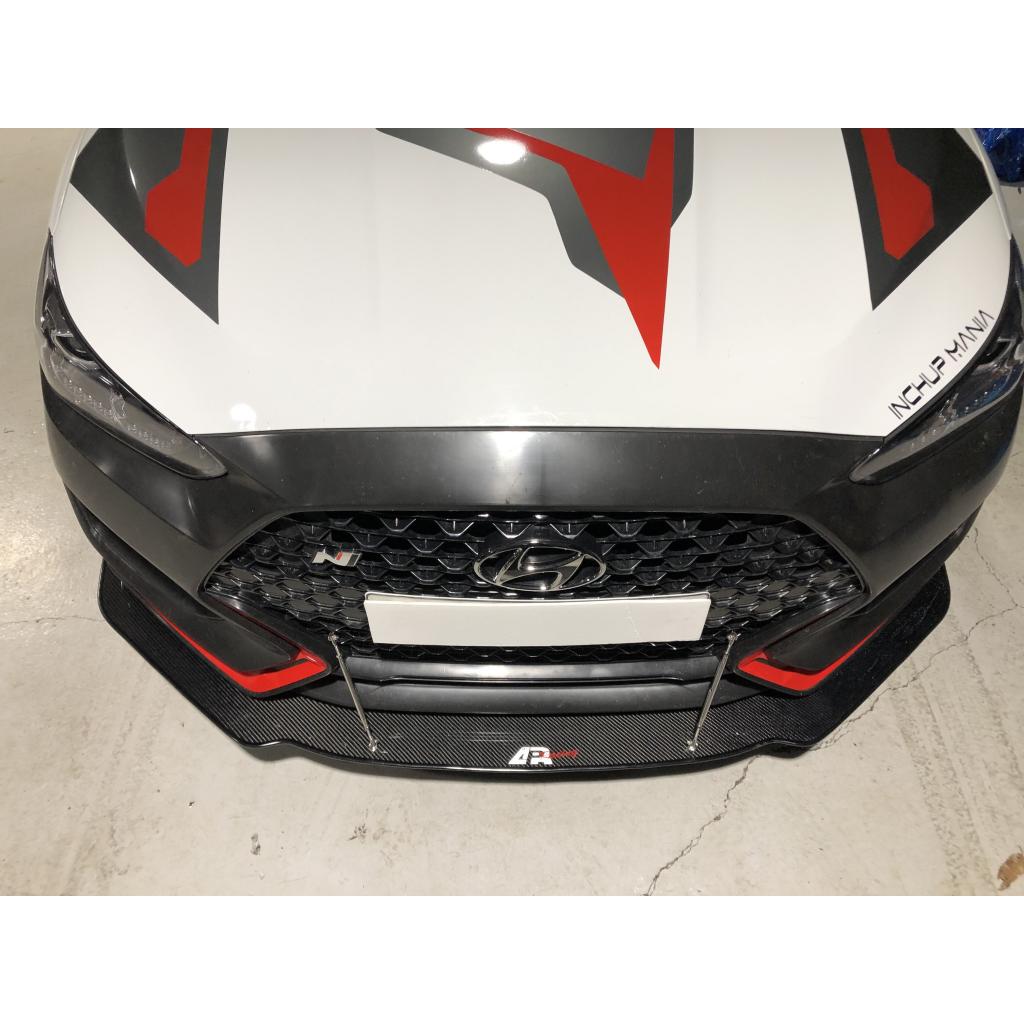 Hyundai Veloster N Carbon Fiber Front Wind Splitter 2019-2022