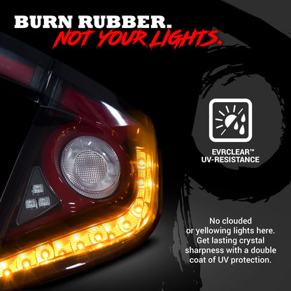 OPT7 Honda Civic Hatchback Smoked LED Tail Lights w-Sequential Turn Signals & OLED Technology (Fits all 2016-2021 10th Gen Civic Hatchbacks)