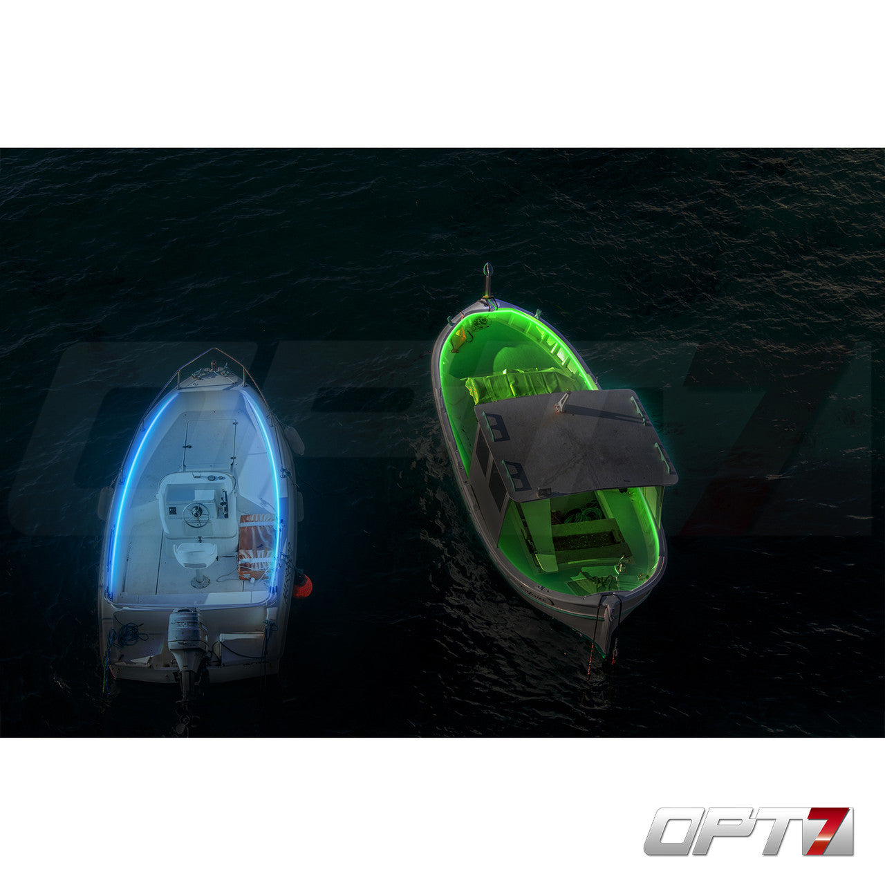 AURA PRO Boat Interior LED Lighting Kit 4 x 48-Inch Multi-Color Strips - Bluetooth Enabled APP Full Color Spectrum
