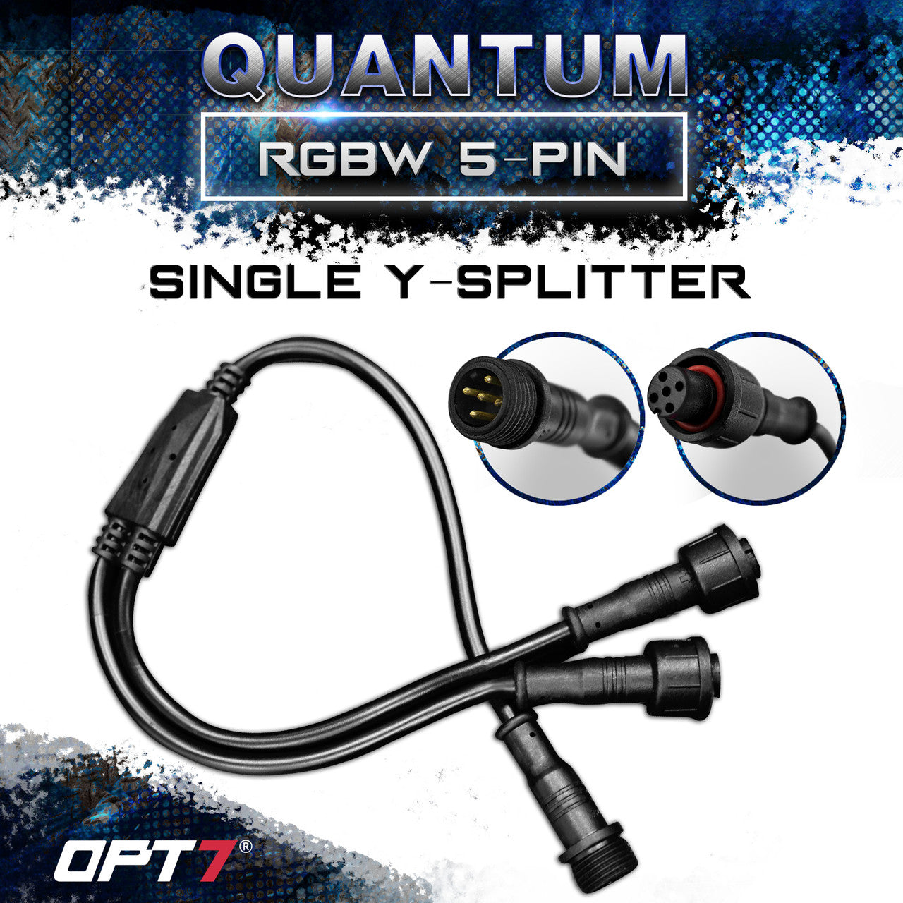Quantum RGBW 5-Pin Single Y-Splitter