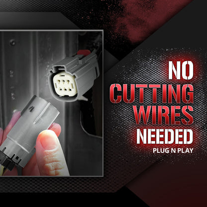 Ford F150 Tailgate LED Light Bar Bundle: Redline Parlux LED Tailgate Light Bar with F150 Quick Connect Harness Kit