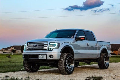 OPT7 09-14 F150 Black AURA RGB-W DRL LED Tube Headlights Projector -Bluetooth BUILT IN Full Color