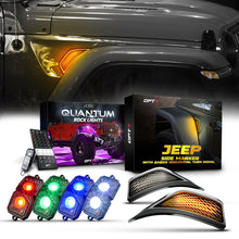 OPT7 Quantum Rock Light RGBW & LED Side Marker White-Amber for Jeep Wrangler JL JLU & Gladiator JT 18-23
