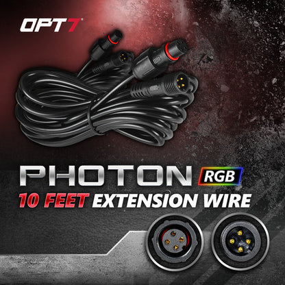 AURA and Photon RGB 2PCS Extension Wires with Waterproof Connector