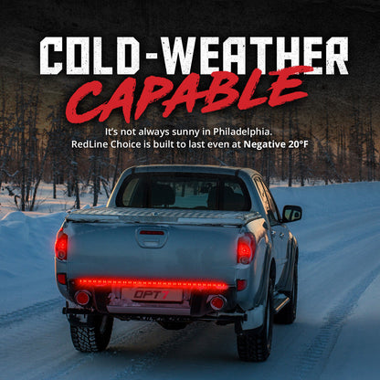 Redline Choice Double Row LED Tailgate Light Bar with Reverse Light, Brake Light & Turn Signals