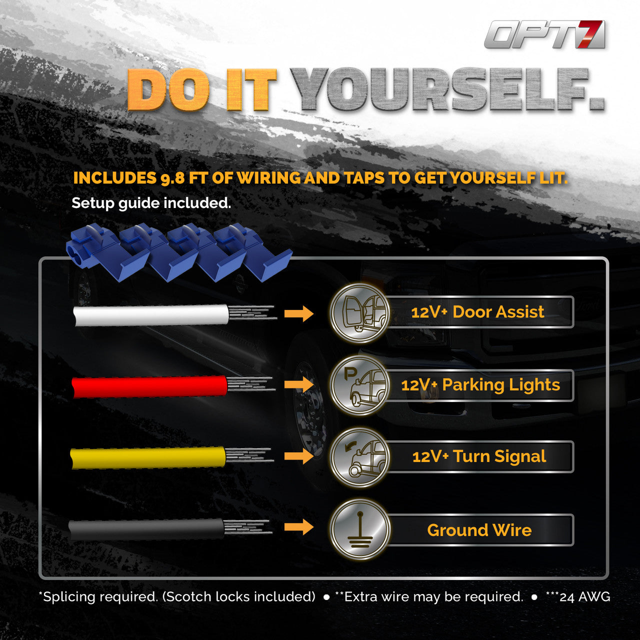 Sidekick Running Board 2PC Switchback LED Strip Kit