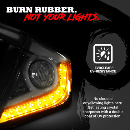OPT7 Honda Civic Sedan Smoked LED Tail Lights Sequential Turn Signals & OLED Technology (Fits all 2016-2019 10th Gen Civic Sedans)