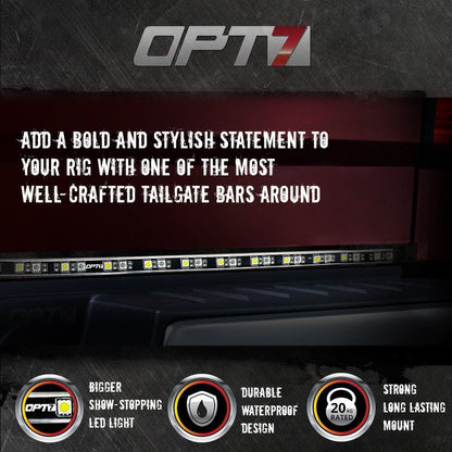 Redline FLX Flexible LED Tailgate Brake Light Bar with Reverse