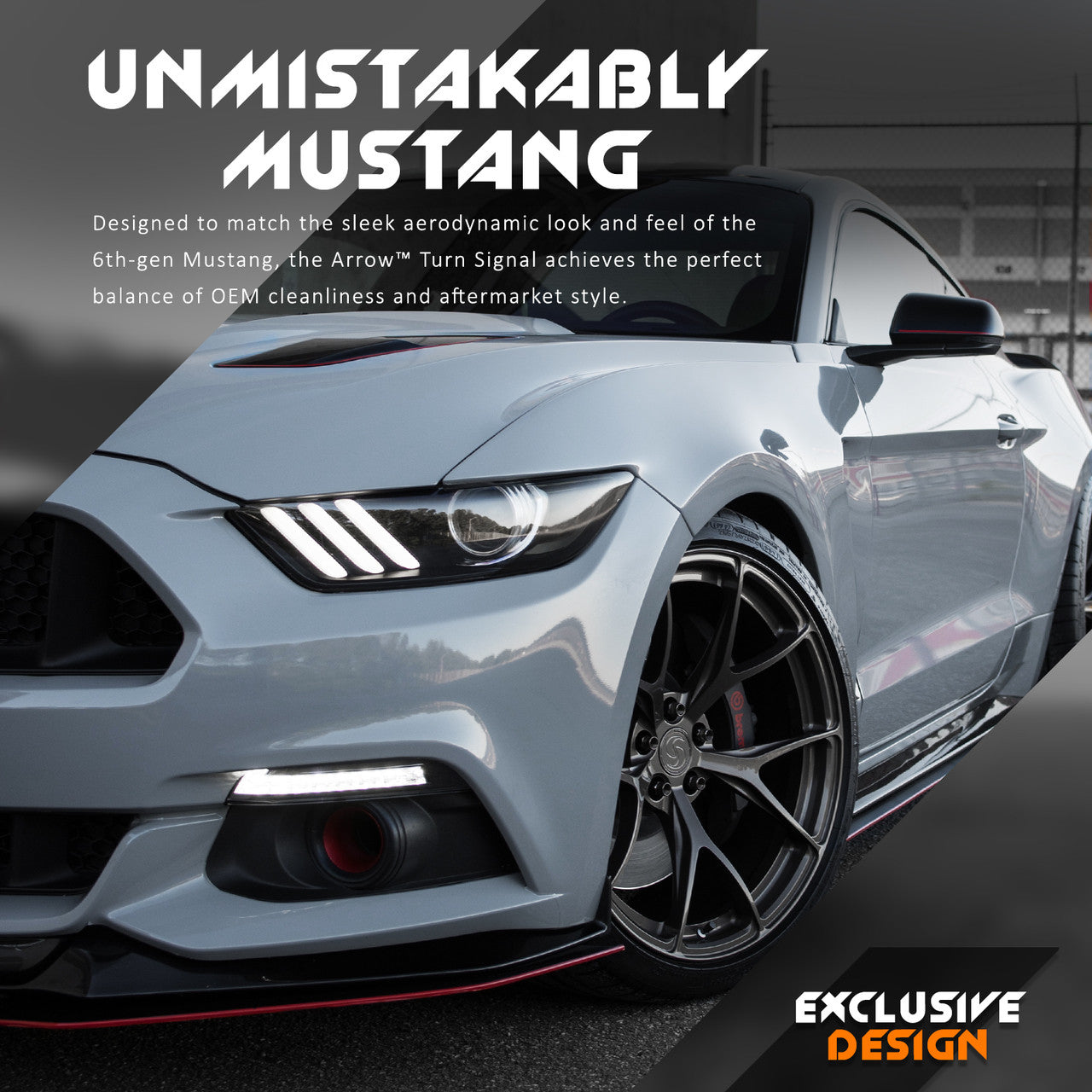 2015-2017 Mustang LED Arrow Turn Signals with Switchback + Sequential