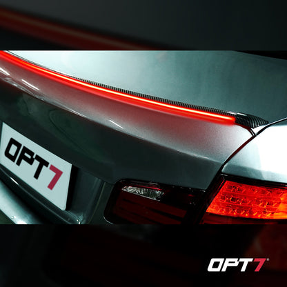 OPT7 Universal LED Rear Spoiler Lip Kit (3.9ft) for Car Trunk Exterior Accessories Brake light Universal Fit for Roof Wing