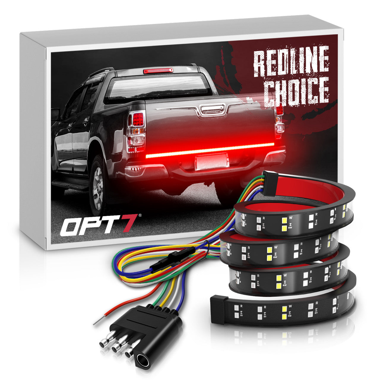 Redline Choice Double Row LED Tailgate Light Bar with Reverse Light, Brake Light & Turn Signals
