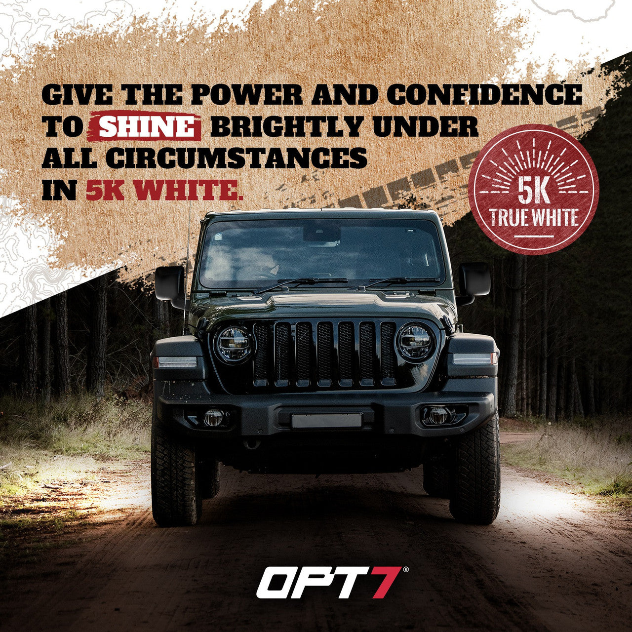 OPT7 Front Fender Side Marker LED White Light for Jeep Wrangler JL JLU & Gladiator JT 18-23 w- Running Light