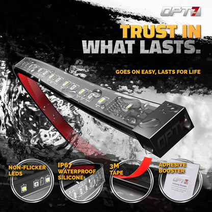 Sidekick Running Board 2PC Switchback LED Strip Kit