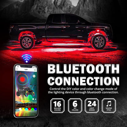 AURA LED Rock Light Kit With 8 Multi-Color (RGBW) Pods