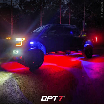 AURA PRO LED Lighting Kit for Truck Bundle (Quantum LED Rocklight + Underglow LED Kit + Sidekick LED Kit ) - Bluetooth APP and Remote Controlled
