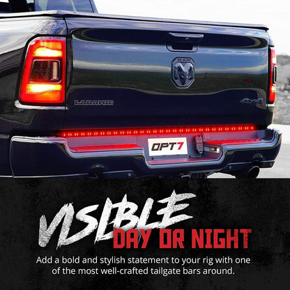 Redline Choice Double Row LED Tailgate Light Bar with Reverse Light, Brake Light & Turn Signals